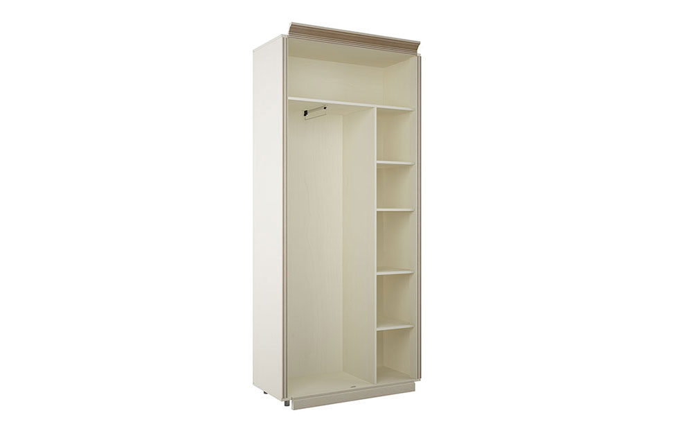Шкафы платяные - изображение №3 "Шкаф Изотта для одежды (левый)"  на www.Angstrem-mebel.ru