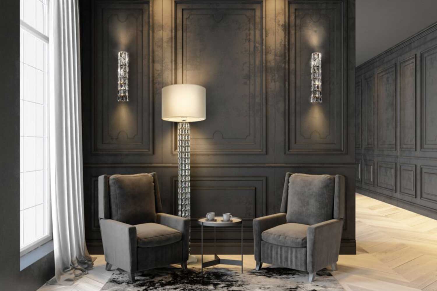 Торшеры - изображение №7 "Торшер Talento DIA008FL-01CH"  на www.Angstrem-mebel.ru