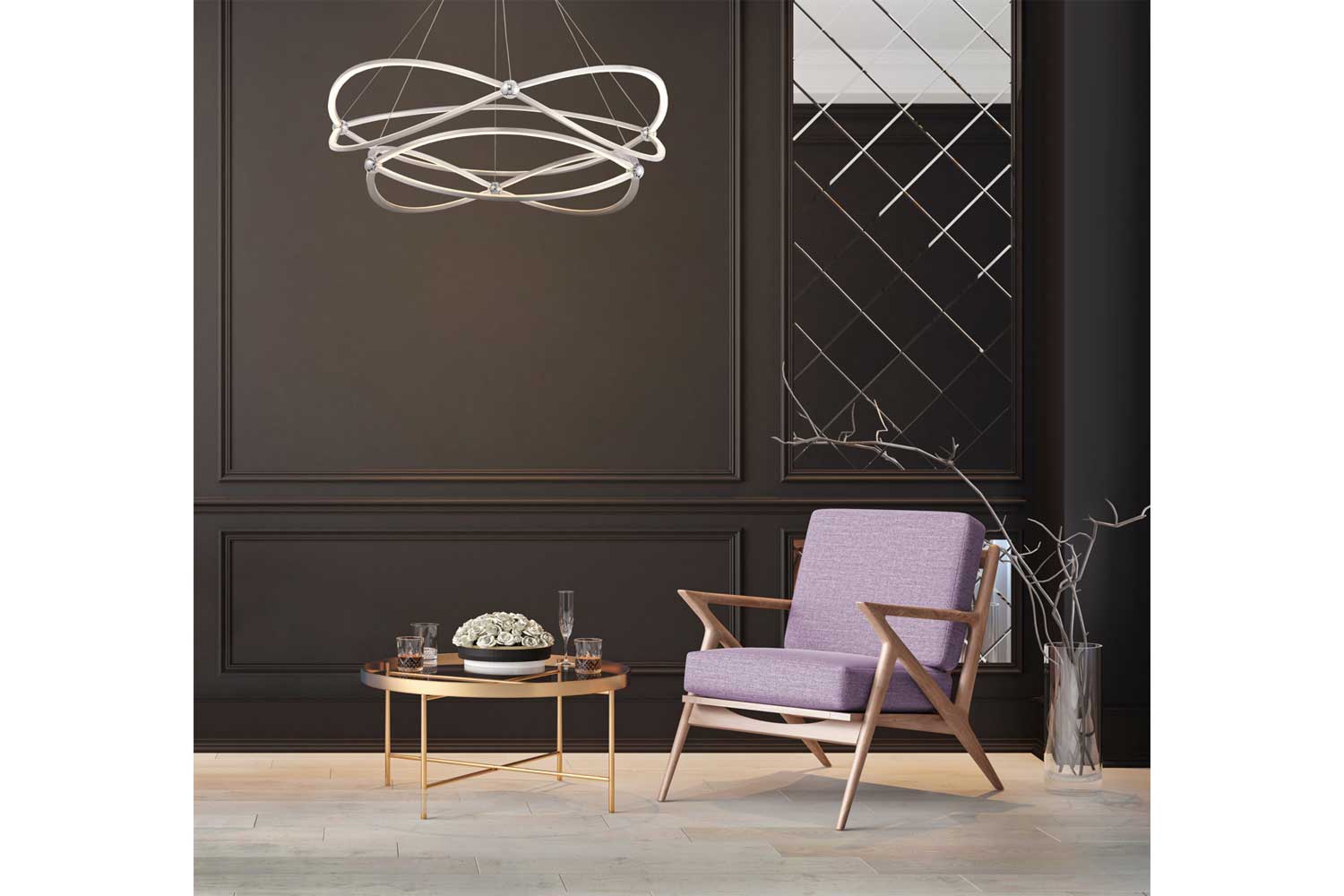 Люстры - изображение №4 "Подвесной светильник Weave MOD062PL-L103CH3K"  на www.Angstrem-mebel.ru