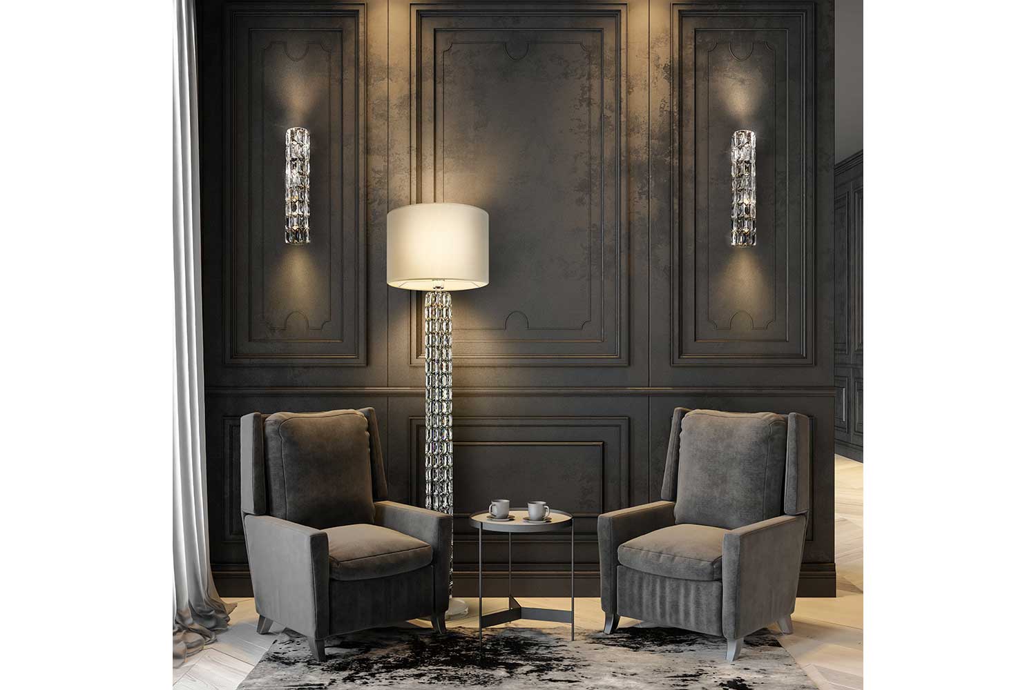 Торшеры - изображение №8 "Торшер Talento DIA008FL-01CH"  на www.Angstrem-mebel.ru